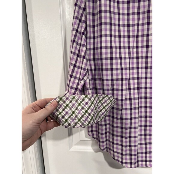 Nieman Marcus Men’s Long Sleeve‎ Button Down Shirt with Patterned Cuff - Picture 4 of 6